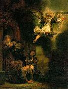 The Archangel leaving Tobias, Rembrandt